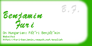 benjamin furi business card